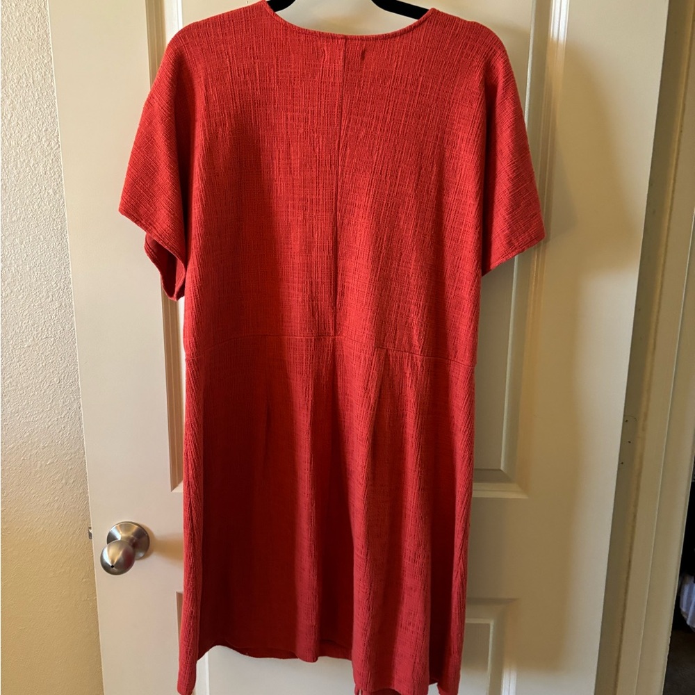 Madewell Cross-Front Flutter Sleeve Mini Dress - Spring, Vacation, Plus size XXL - Picture 9 of 10